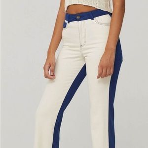 Paloma Wool Blue & Ivory Bicolor Dax Pants